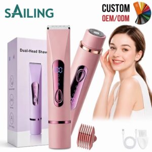 ماكينة حلاقة كهربائية للنساء مزدوجة الرأس – Dual-Head Shaver